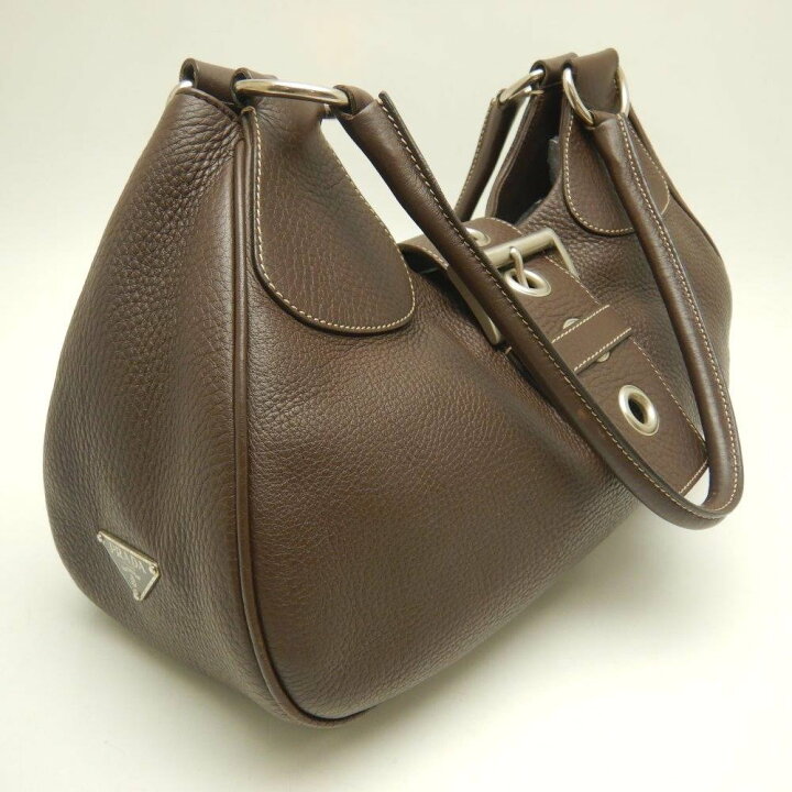 楽天市場】プラダ PRADA BR0828 ショルダーバッグ レザー CAFFE 