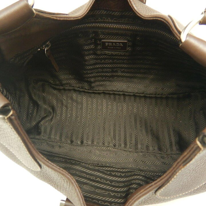 楽天市場】プラダ PRADA BR0828 ショルダーバッグ レザー CAFFE 