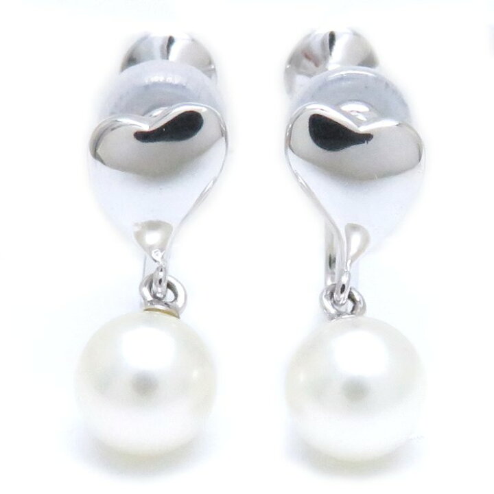 楽天市場】ミキモト MIKIMOTO イヤリング ハートモチーフ パール6.2  