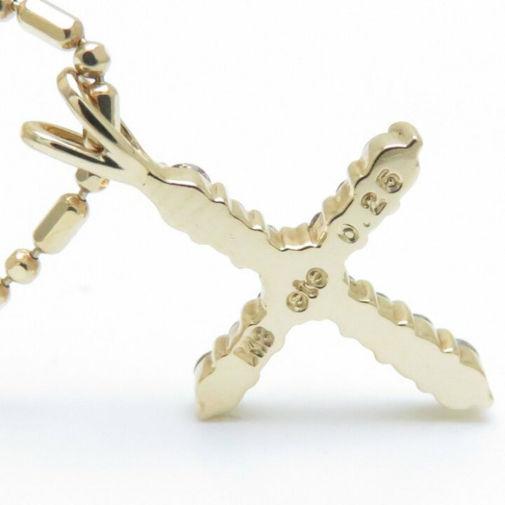 楽天市場】ete エテ ダイヤモンド クロス ネックレス K18YG ブラウン  