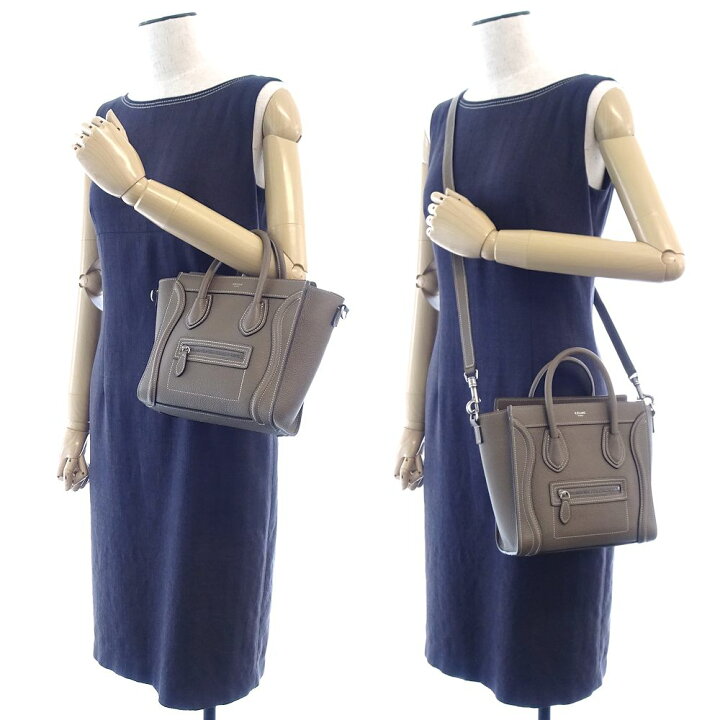 サ*イ様 CELINE セリーヌラゲージ ナノ ドラムドカーフスキン スリ  