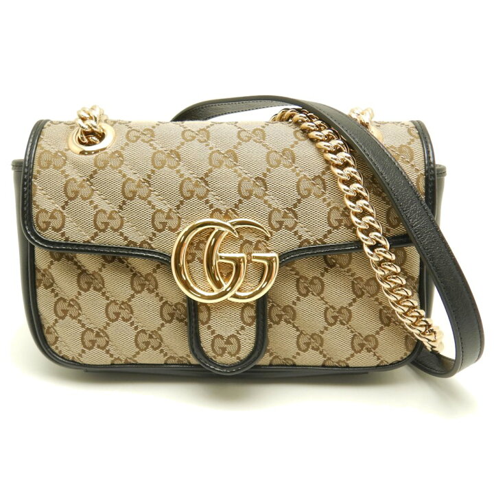 楽天市場】グッチ GUCCI チェーンショルダーバッグ GGマーモント 
