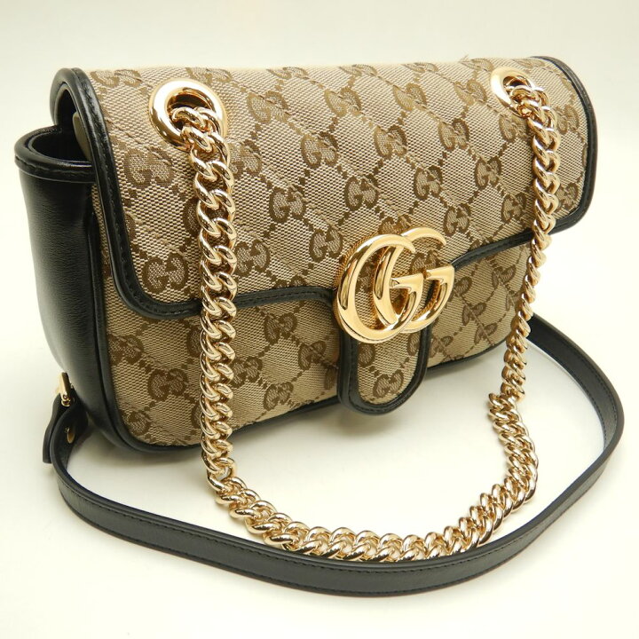 楽天市場】グッチ GUCCI チェーンショルダーバッグ GGマーモント  
