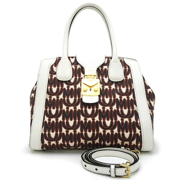 楽天市場】ミュウ ミュウ Miu Miu マドラス 5BA125 2Wayバッグ レザー 