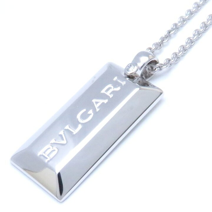 楽天市場】ブルガリ BVLGARI インゴット ネックレス 1Pダイヤモンド  