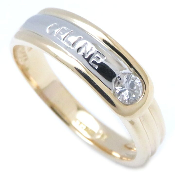 楽天市場】セリーヌ CELINE リング 指輪 1Pダイヤモンド 13.5号 コンビ  