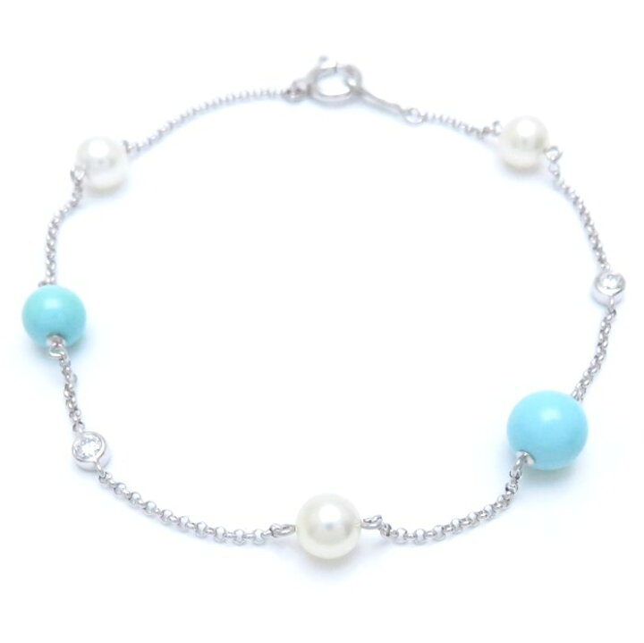 楽天市場】ミキモト MIKIMOTO パール ターコイズ ダイヤモンド 