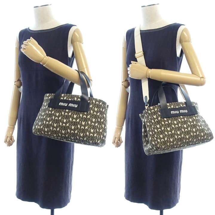 楽天市場】ミュウミュウ MIUMIU MIU EVERYWHERE 5BA085 トートバッグ 