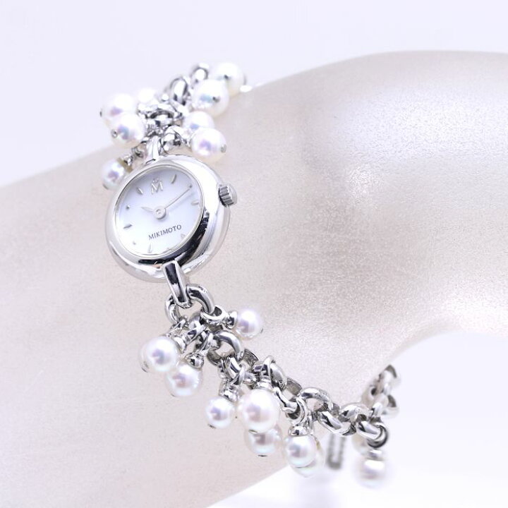 楽天市場】ミキモト MIKIMOTO パールウォッチ シェル文字盤 ステンレス 