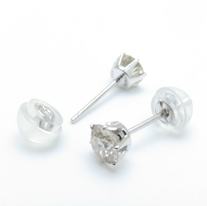 楽天市場】ダイヤモンド ピアス 一粒ダイヤモンド0.757ct ファンシー  