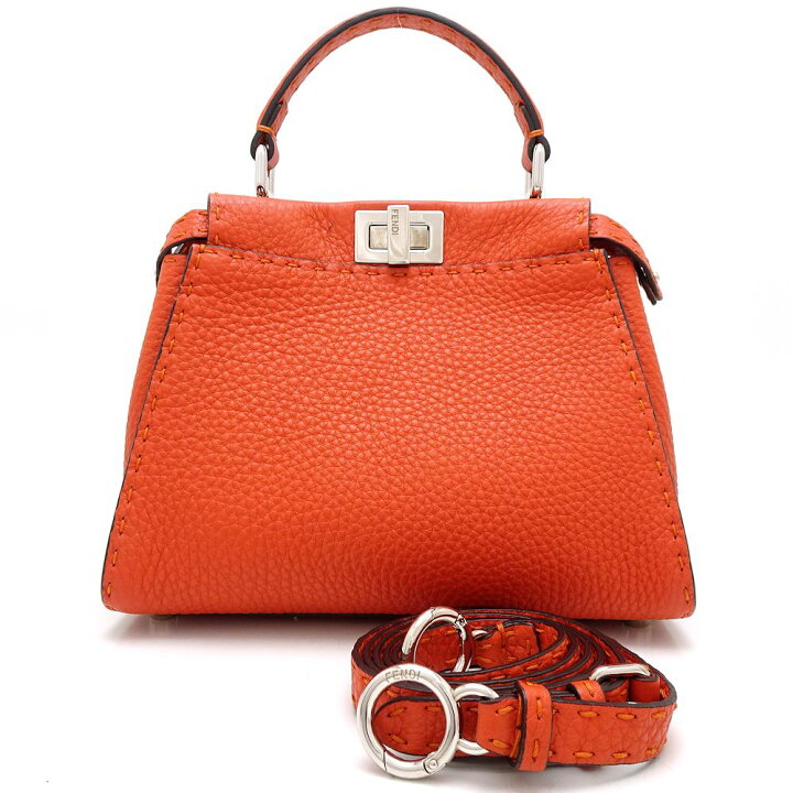 楽天市場】フェンディ FENDI ピーカブー ミニ 2Wayバッグ レザー 