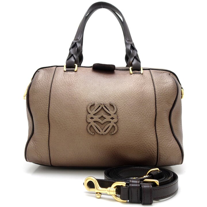 楽天市場】ロエベ LOEWE フスタ25 2Wayバッグ レザー ブロンズ ダーク 