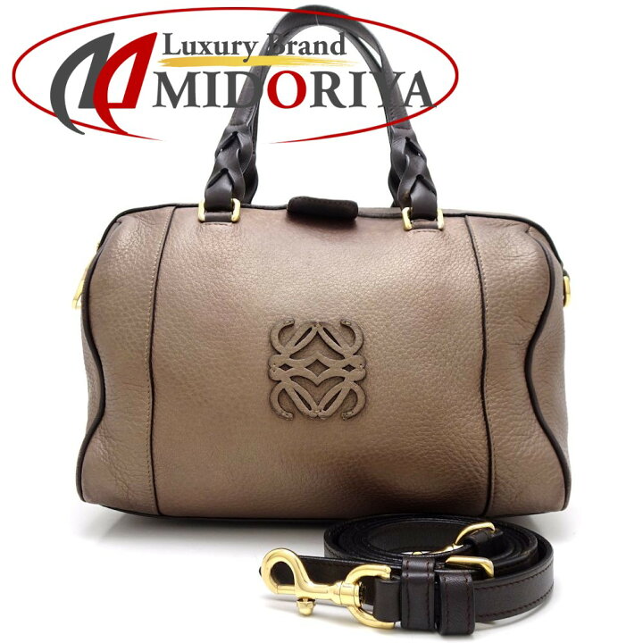 楽天市場】ロエベ LOEWE フスタ25 2Wayバッグ レザー ブロンズ ダーク  