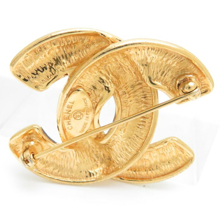 楽天市場】CHANEL シャネル ブローチ ココマーク ゴールドメッキ GP  