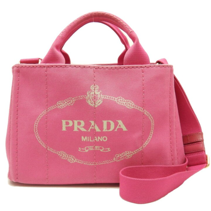 楽天市場】プラダ PRADA カナパ B2439G トートバッグ キャンバス FUXIA  