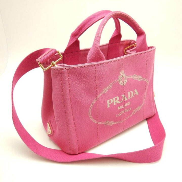 楽天市場】プラダ PRADA カナパ B2439G トートバッグ キャンバス FUXIA 