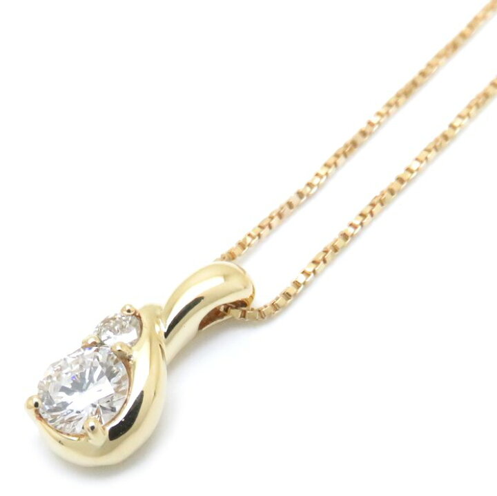 楽天市場】ダイヤモンド ネックレス K18YG ダイヤモンド0.32ct/0.05ct  
