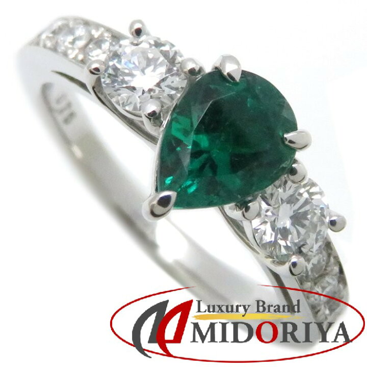 楽天市場】リング Pt900 エメラルド0.75ct ダイヤモンド0.53ct 12号  