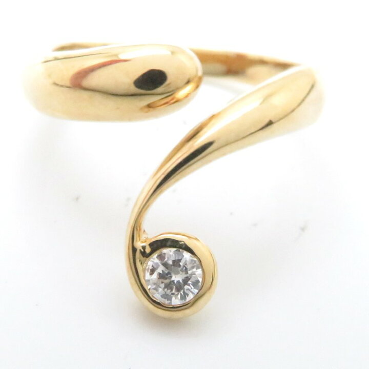 楽天市場】一粒ダイヤモンドリング K18YG ダイヤモンド0.152ct 15〜20 