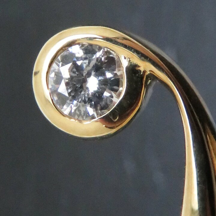 楽天市場】一粒ダイヤモンドリング K18YG ダイヤモンド0.152ct 15〜20 