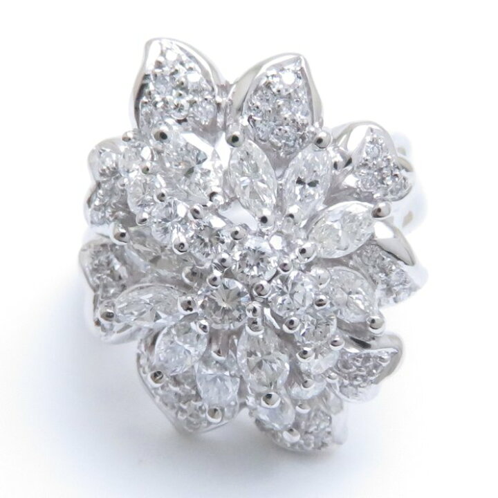 楽天市場】ダイヤモンドリング Pt900 11号 ダイヤモンド1.68ct 