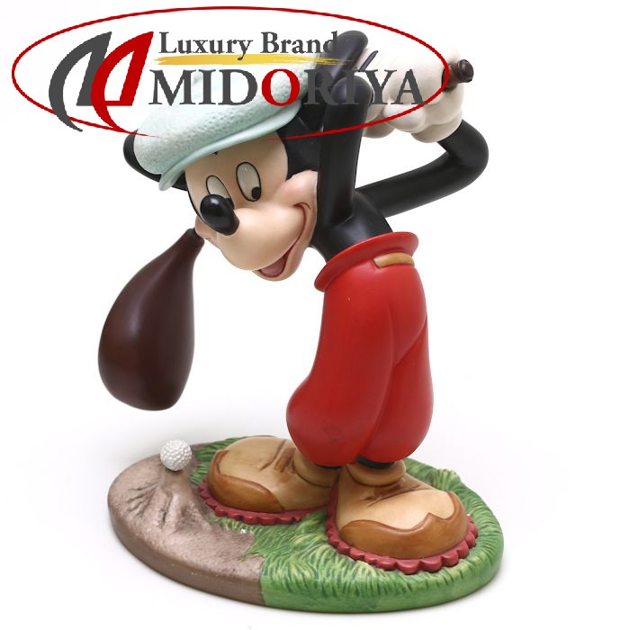 【楽天市場】ミッキーマウス ゴルフ 置物 陶磁器 フィギュア