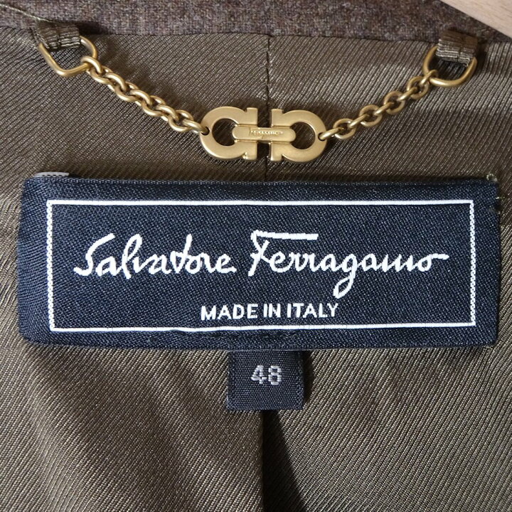 楽天市場】サルヴァトーレフェラガモ Salvatore Ferragamo ノーカラー  