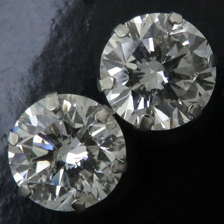 楽天市場】ダイヤモンドピアス Pt900 ダイヤモンド1.111ct/1.084ct I 