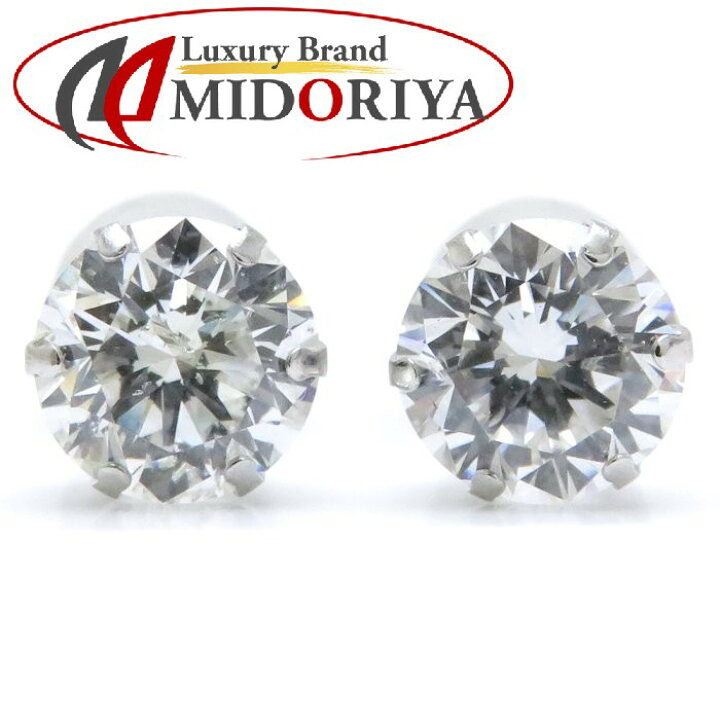 楽天市場】ダイヤモンドピアス Pt900 ダイヤモンド1.111ct/1.084ct I 