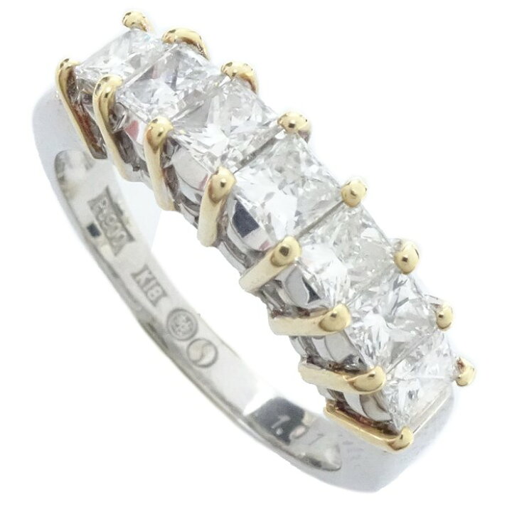 楽天市場】リング 指輪 ダイヤモンド1.01ct スクエアカット 三越刻印  