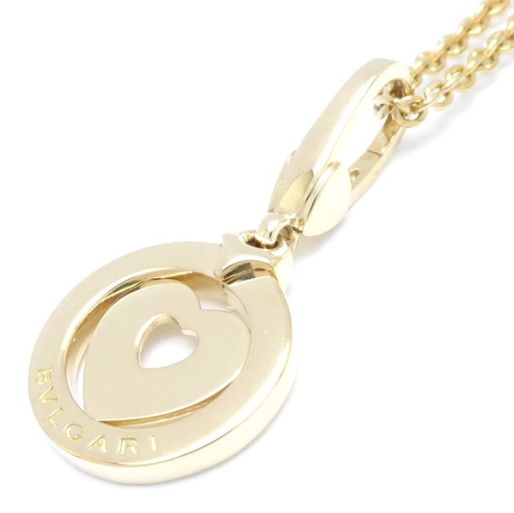 楽天市場】ブルガリ BVLGARI トンドハート チャーム ネックレス K18YG 