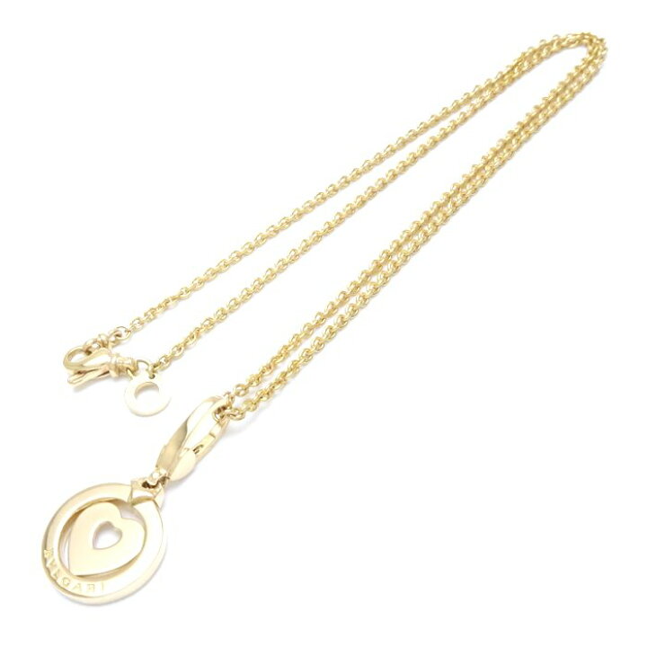 楽天市場】ブルガリ BVLGARI トンドハート チャーム ネックレス K18YG 