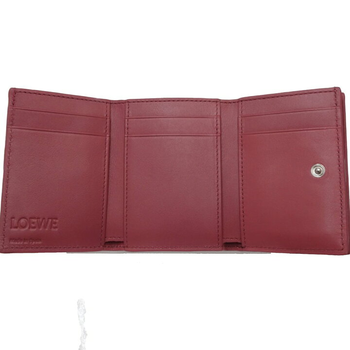 楽天市場】ロエベ LOEWE アナグラム トライフォールドウォレット 三 