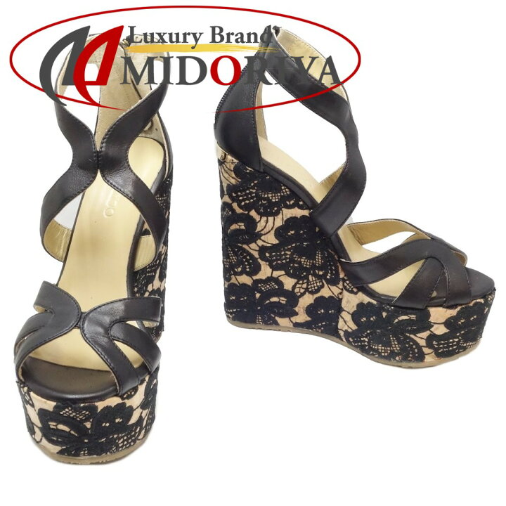 楽天市場】ジミーチュウ JIMMY CHOO ウェッジソール サンダル サイズ36 