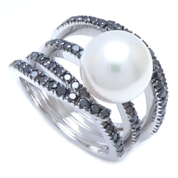 楽天市場】ポンテヴェキオ Ponte Vecchio パール リング 指輪 ブラック  