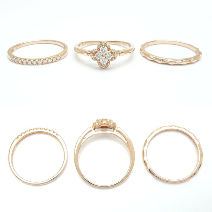 楽天市場】ヴァンドーム青山 VENDOME Aoyama ダイヤモンド 3連 リング  