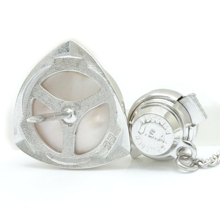 楽天市場】田崎真珠 TASAKI カフス & タイタック 2点セット マベパール  