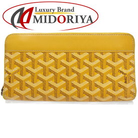 ゴヤール GOYARD マティニョンGM MATIG2GMLTY08CL08P 長財布 ラウンドファスナー PVC イエロー / 083515【中古】