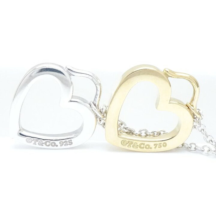 楽天市場】ティファニー TIFFANY&Co. ダブルハート ネックレス コンビ 
