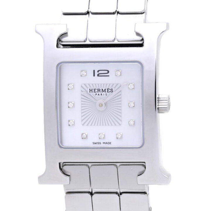 楽天市場】エルメス HERMES Hウォッチ スモール 11Pダイヤモンド  