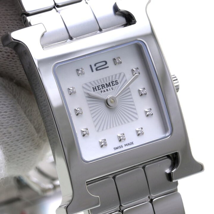 楽天市場】エルメス HERMES Hウォッチ スモール 11Pダイヤモンド  