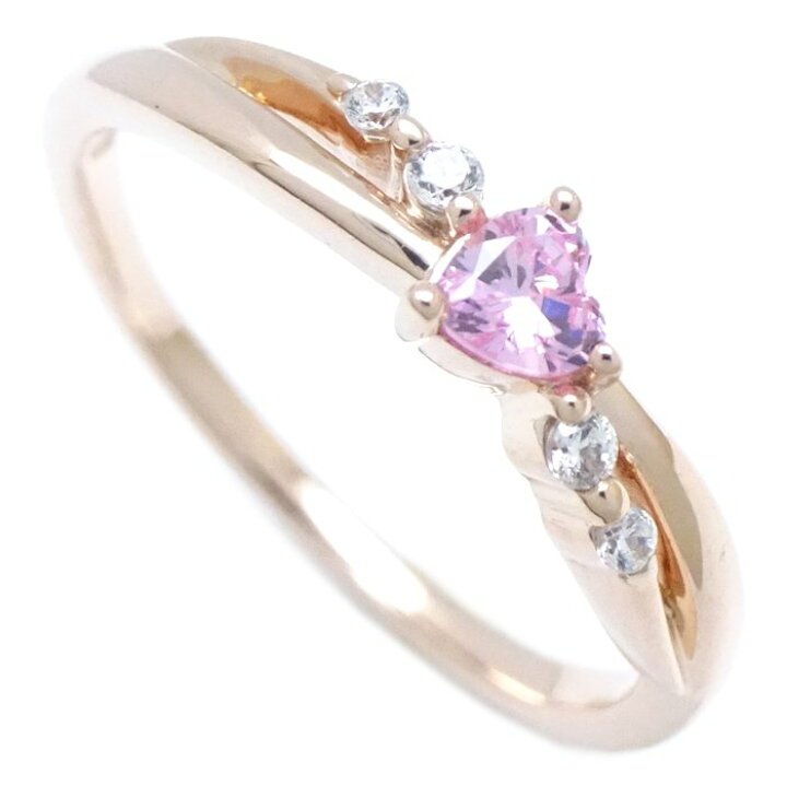 楽天市場】ヨンドシー 4℃ ハート リング 指輪 ピンクサファイヤ  