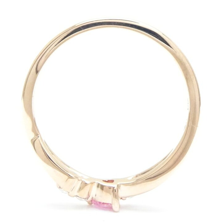 楽天市場】ヨンドシー 4℃ ハート リング 指輪 ピンクサファイヤ  