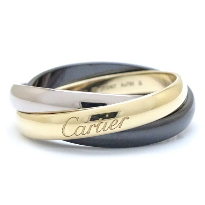 楽天市場】カルティエ CARTIER トリニティ リング 指輪 #53 13号 3連 