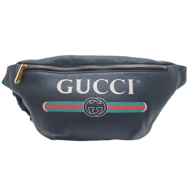 楽天市場】グッチ GUCCI プリントロゴ ベルトバッグ シェリーライン 