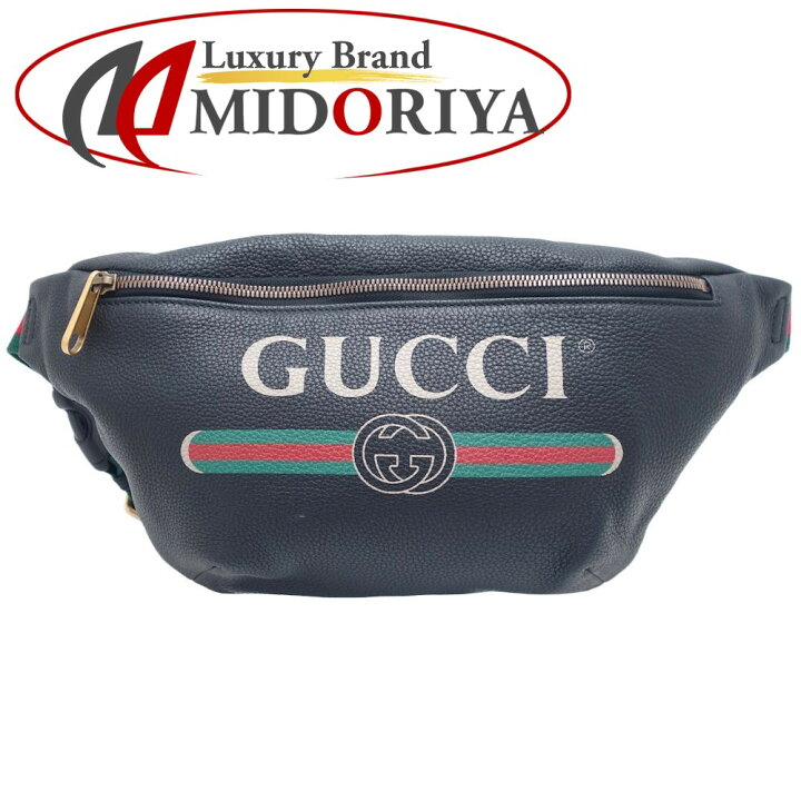 楽天市場】グッチ GUCCI プリントロゴ ベルトバッグ シェリーライン 