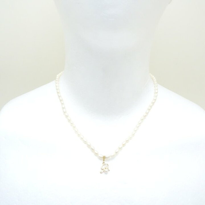 楽天市場】ミキモト MIKIMOTO 淡水パール ネックレス イニシャル 