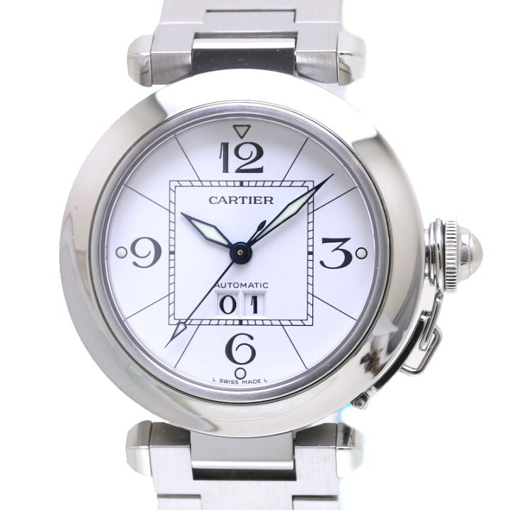 楽天市場】カルティエ CARTIER パシャC ビッグデイト W31055M7  