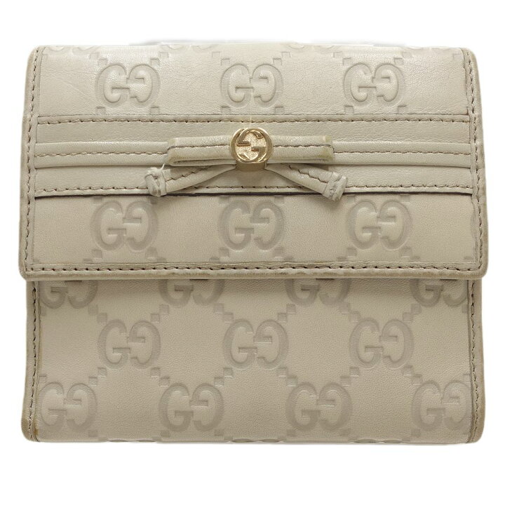 楽天市場】グッチ GUCCI Wホック グッチシマ 256997 二つ折り財布  