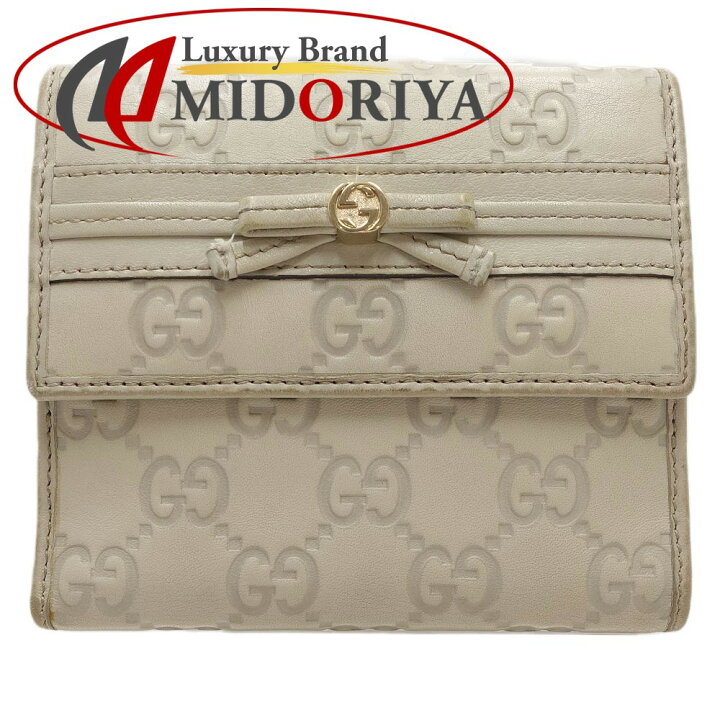楽天市場】グッチ GUCCI Wホック グッチシマ 256997 二つ折り財布 